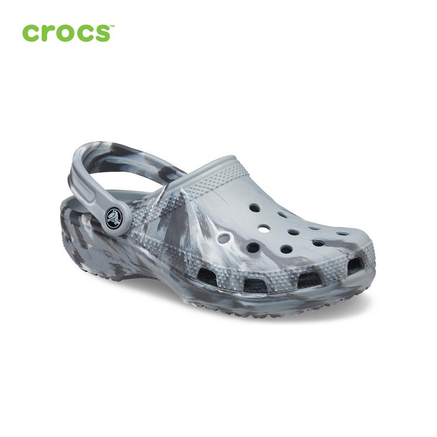 Giày lười unisex Crocs FW Classic Clog U Marbled Light Grey/Multi - 206867-0ES