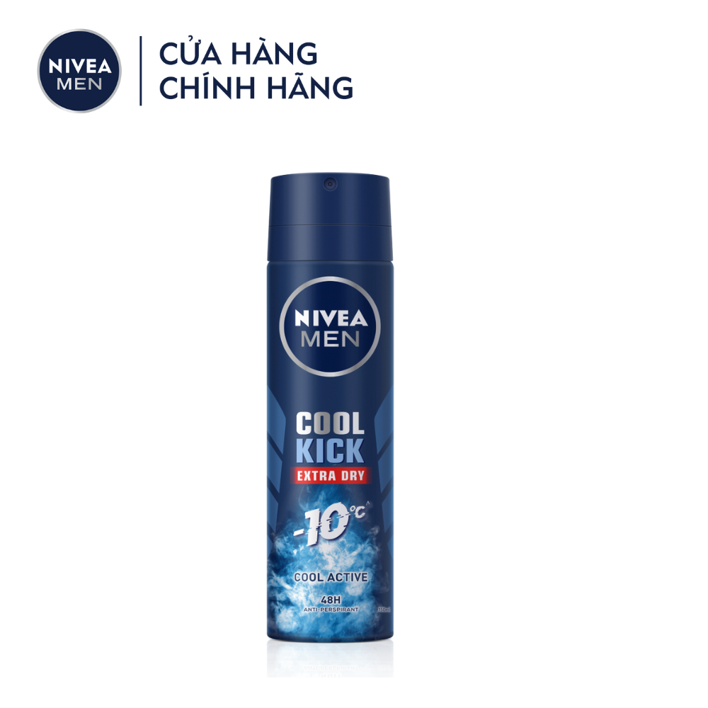 Xịt Ngăn Mùi NIVEA MEN Cool Kick Mát Lạnh - 82883