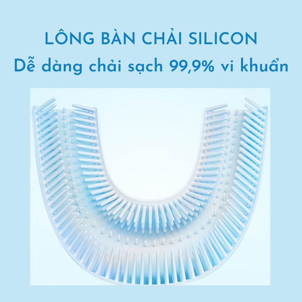 Bàn Chải Đánh Răng Chữ U Thông Minh Chất Liệu Silicon Cho Bé Từ 2 - 6 Tuổi