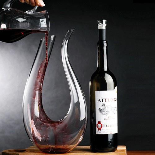 Bình Rót Rượu Vang, Bình Thở Đựng Rượu Vang Thiên Nga, Decanter 1200ml