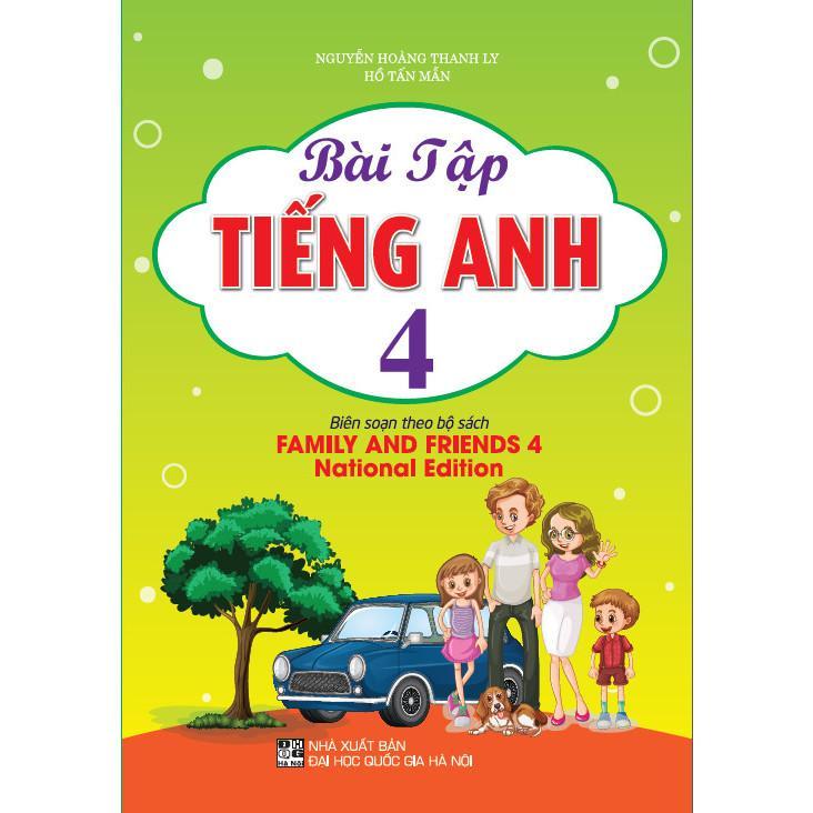Sách - Bài Tập Tiếng Anh Lớp 4 - Biên Soạn Theo Bộ Sách Family And Friends 4 National Edition- Hồng Ân