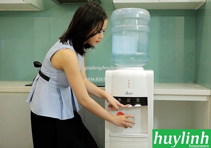 Cây nước nóng lạnh 3 vòi Fujie WD1800C - Làm lạnh bằng Block - Hàng chính hãng