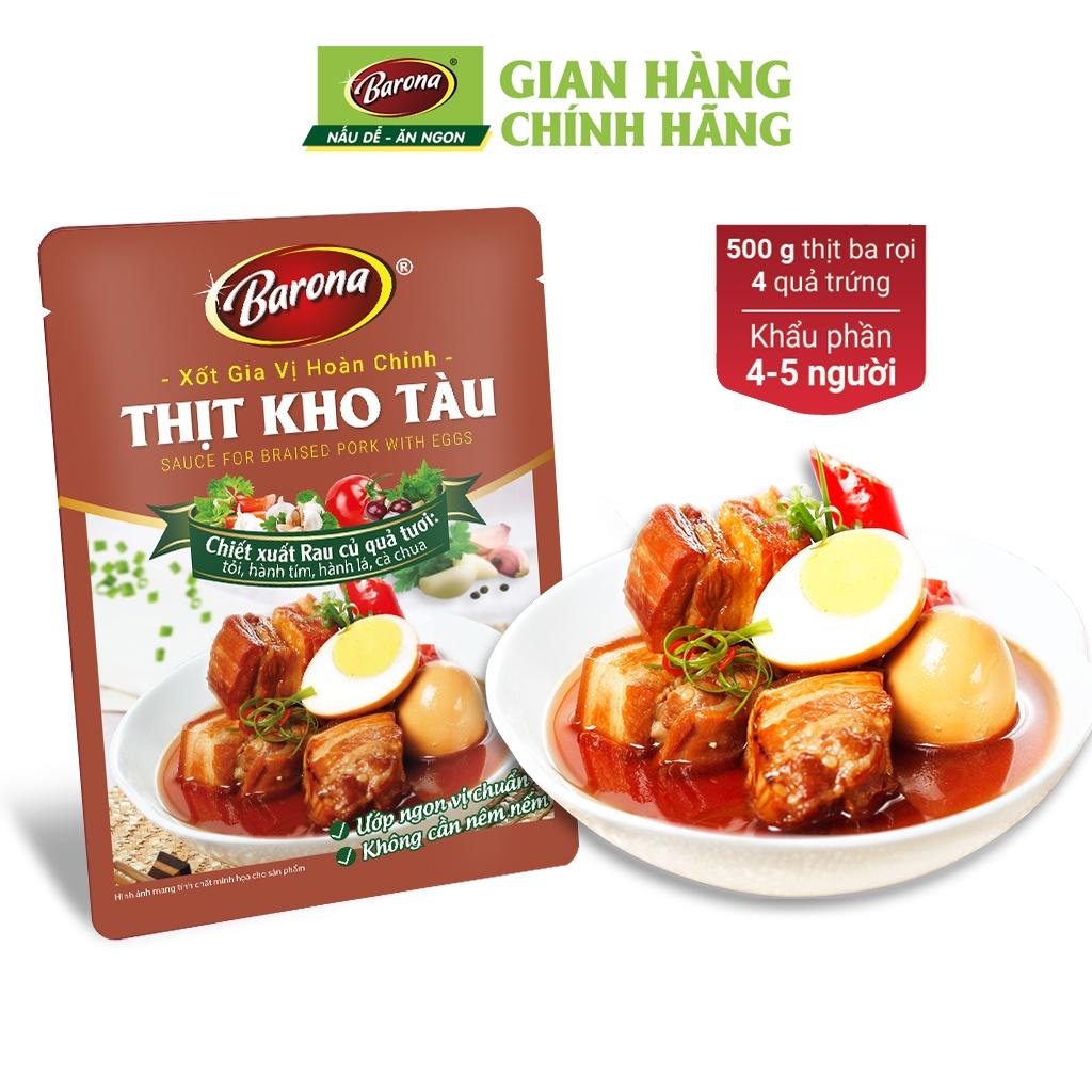 Gia Vị Thịt Kho Tàu Barona 80g ướp ngon chuẩn vị không cần nêm nếm