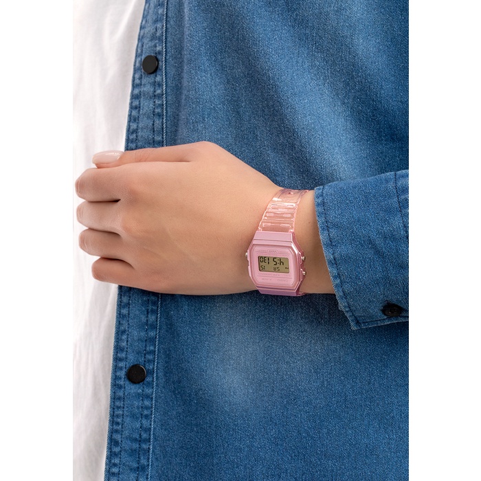 Đồng hồ unisex dây nhựa Casio F-91