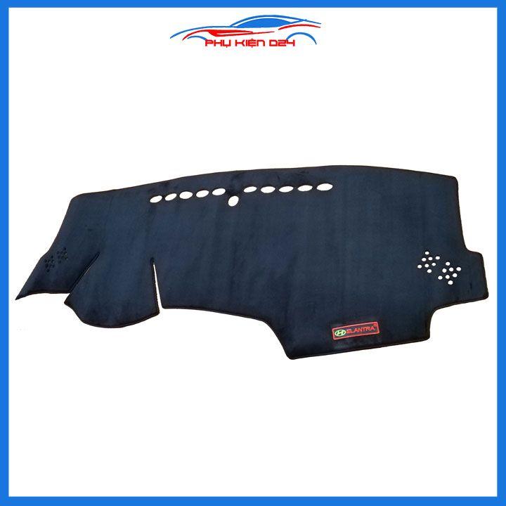 Thảm taplo nhung Elantra 2016-2017-2018-2019-2020-2021 chống nắng nóng làm mát xe mở rộng tầm nhìn