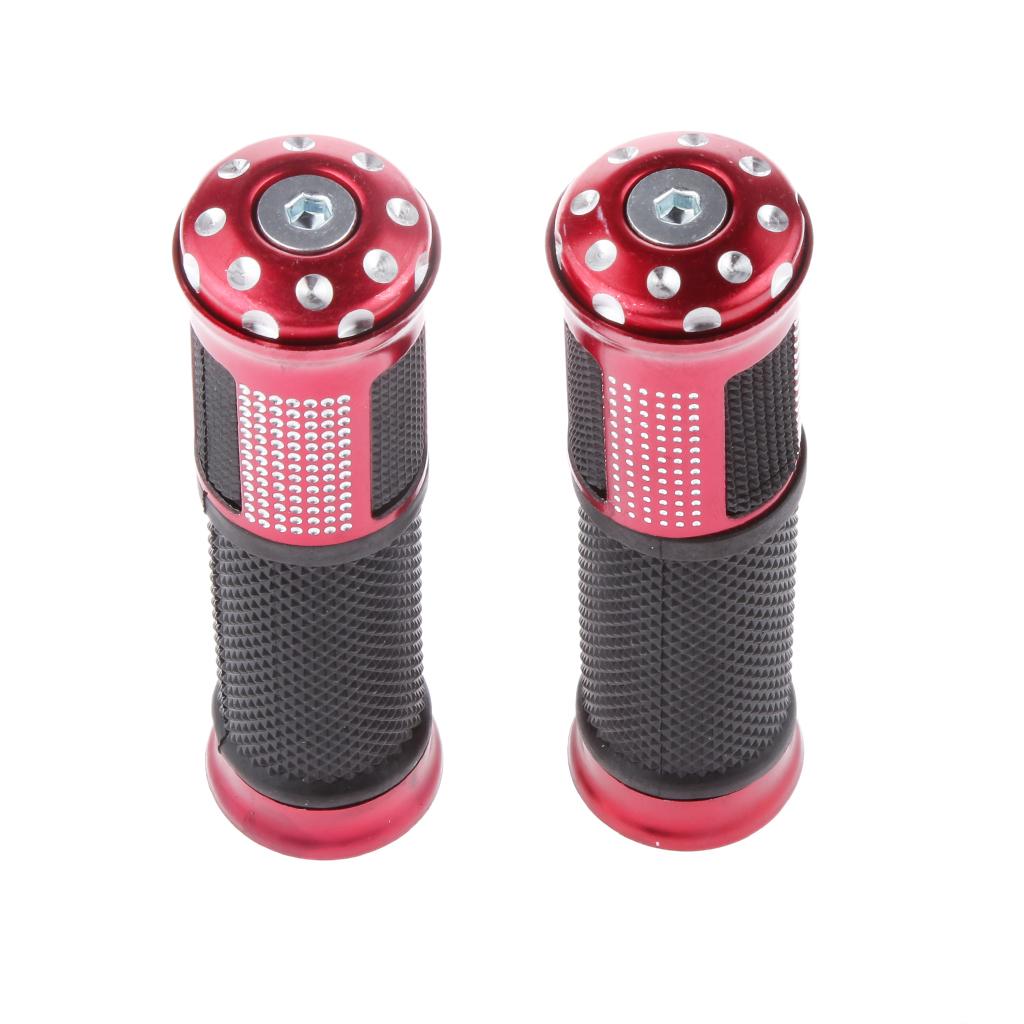 2x Custom CNC Motorcycle 7/8" Handlebars Bar end Hand Grips for