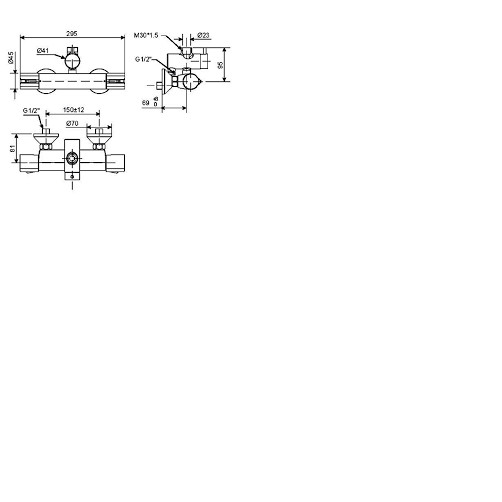 Vòi điều chỉnh nhiệt độ nóng lạnh American Standard Active WF-4948