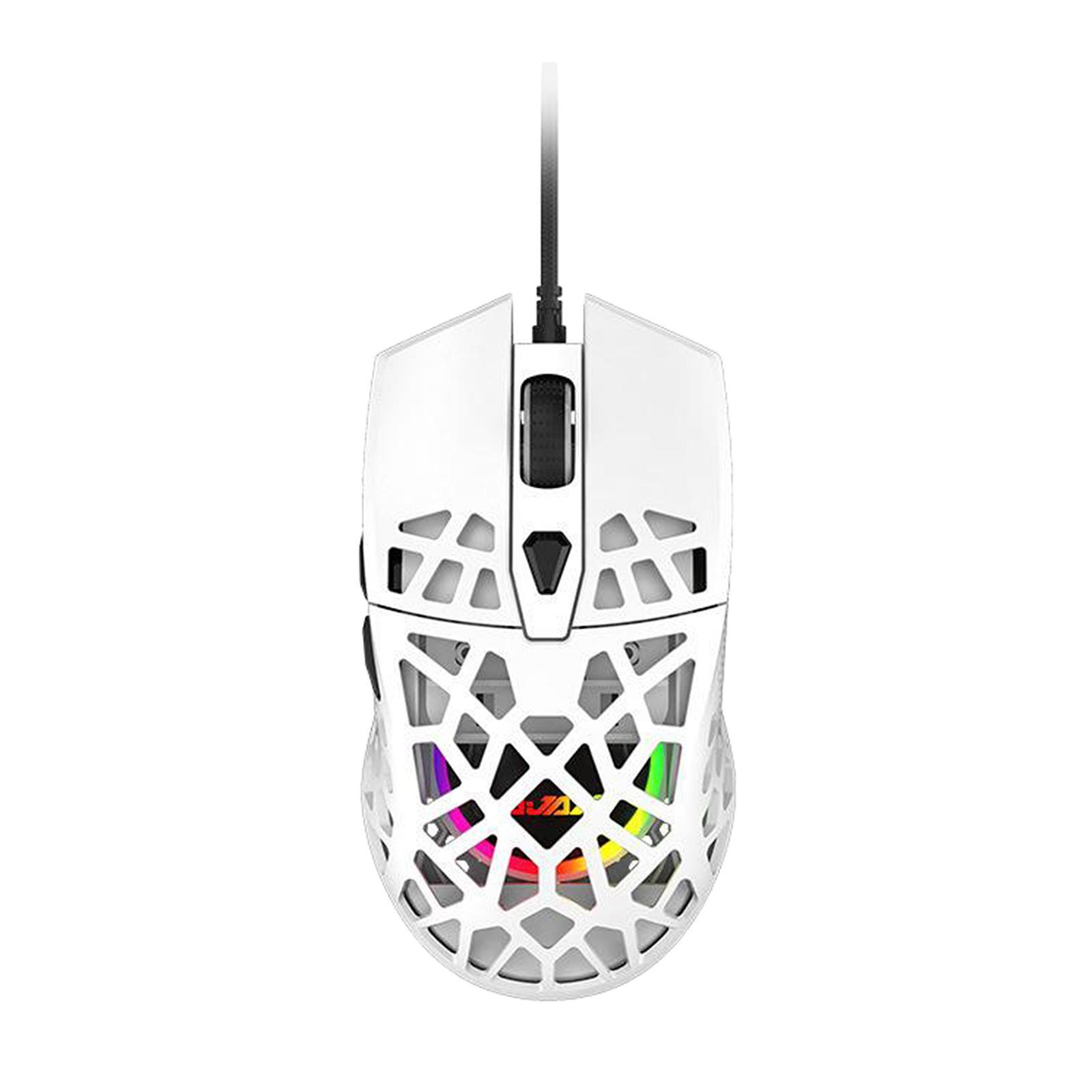 Ultralight RGB Gaming Mouse Wired Honeycomb Design for Computer