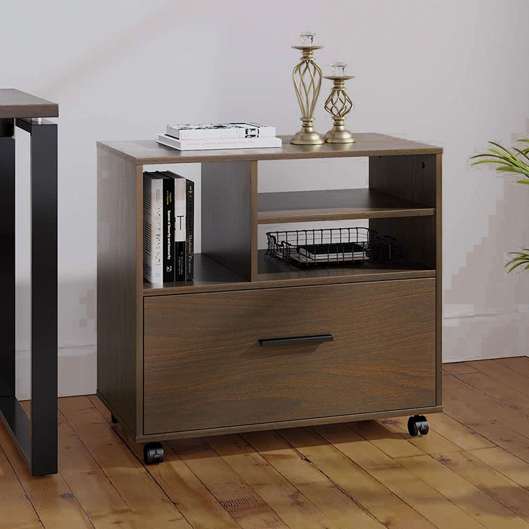 Kệ để máy in gỗ hiện đại SMLIFE Prisren | Gỗ MDF dày 17mm chống ẩm | D72xR40xC67cm