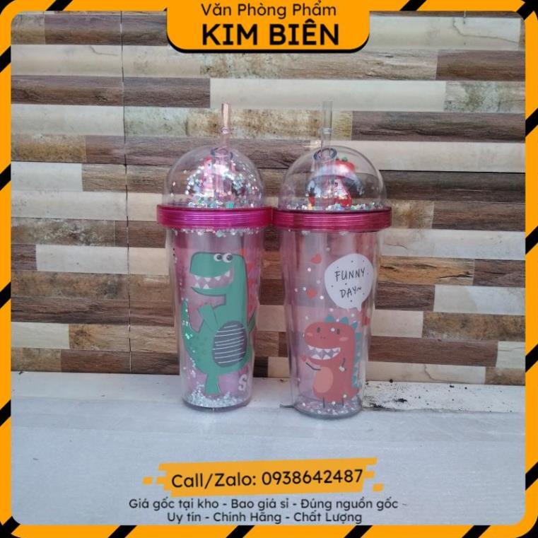 ️sỉ vpp,sẵn hàng️ Bình đựng nước khủng long 3d cute 500ml - VPP Kim Biên