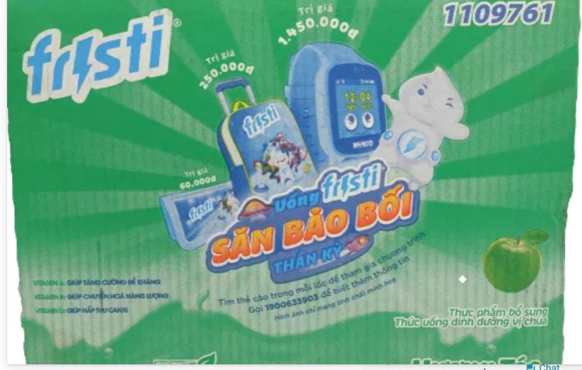 Thùng Fristi Hương Táo 48x80ml