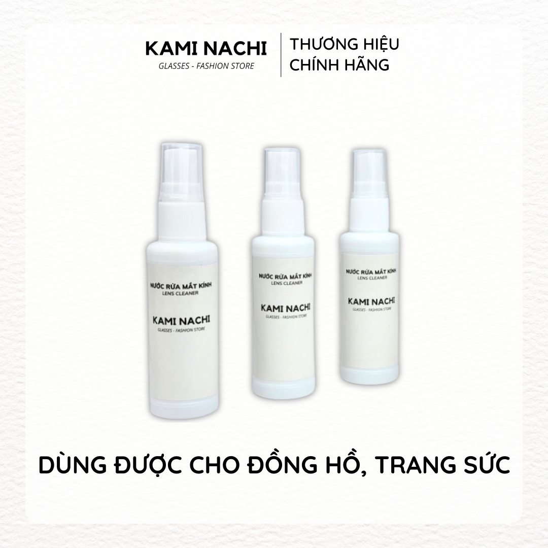 Nước xịt rửa mắt kính chuyên dụng KAMI NACHI 50ml