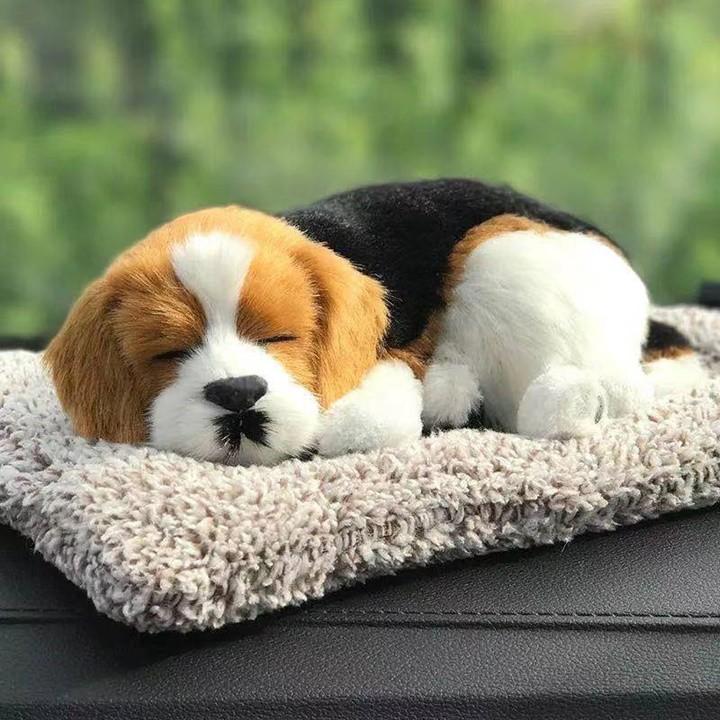 Tượng để xe ô tô, trang trí ô tô, chó trang trí ô tô kèm than hoạt tính