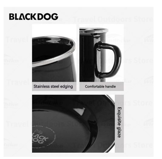 Cốc, bát, đĩa tráng men Blackdog BD-YC005, BD-YC006, BD-YC007