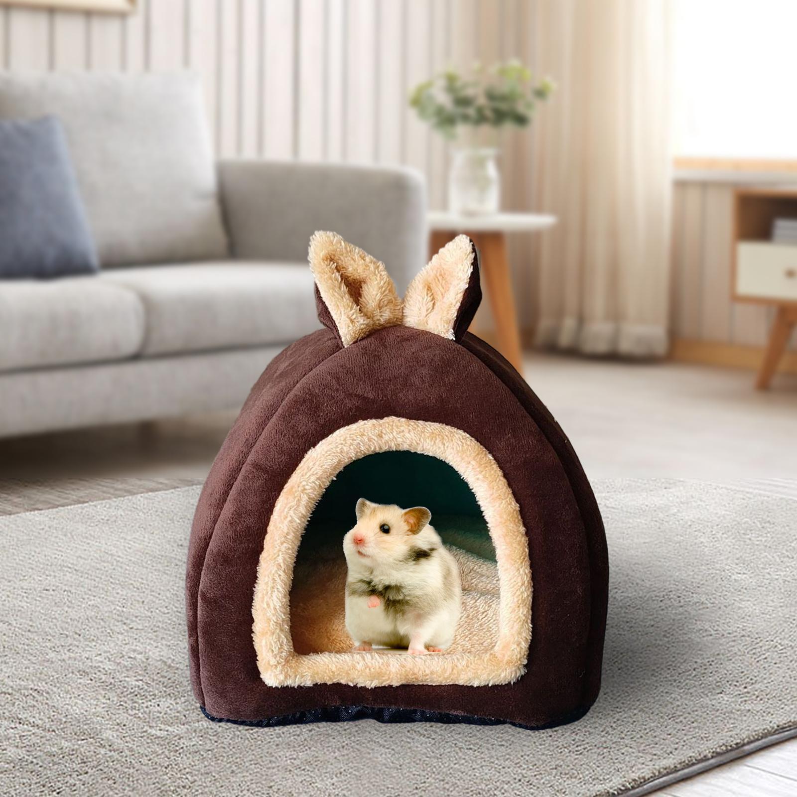 Small Pet Animals Bed Guinea Pig Bed Washable Rabbit Cage Nest for Rabbit Small Animal Hedgehog Squirrel Cage Accessories