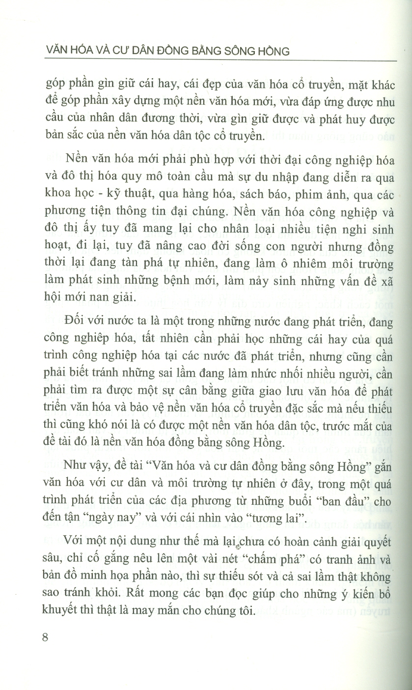 Văn Hoá Và Cư Dân Đông Bằng Sông Hồng - Vũ Tự Lập chủ biên