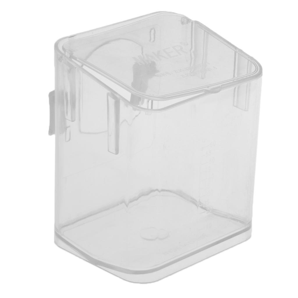 Pet bird acrylic feeder storage parrot cage hanging pet