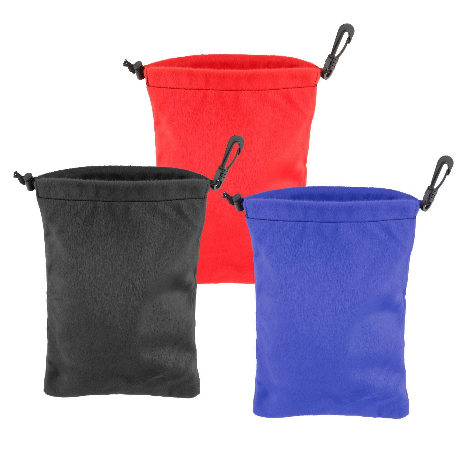 Golf Ball Drawstring Bag with Clasp Storage Bag Stuff Sack for Sports
