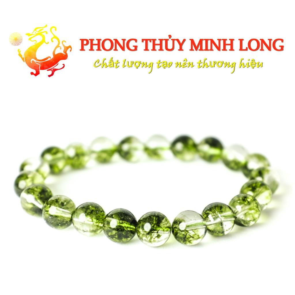 Vòng tay đá. thach anh Ưu Linh Xanh Lá chất lượng 5A