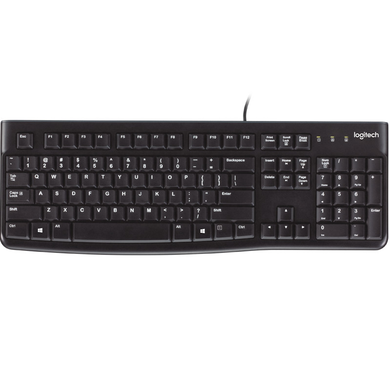 Bàn Phim Có Dây Logitech K120 - Hàng Chính Hãng