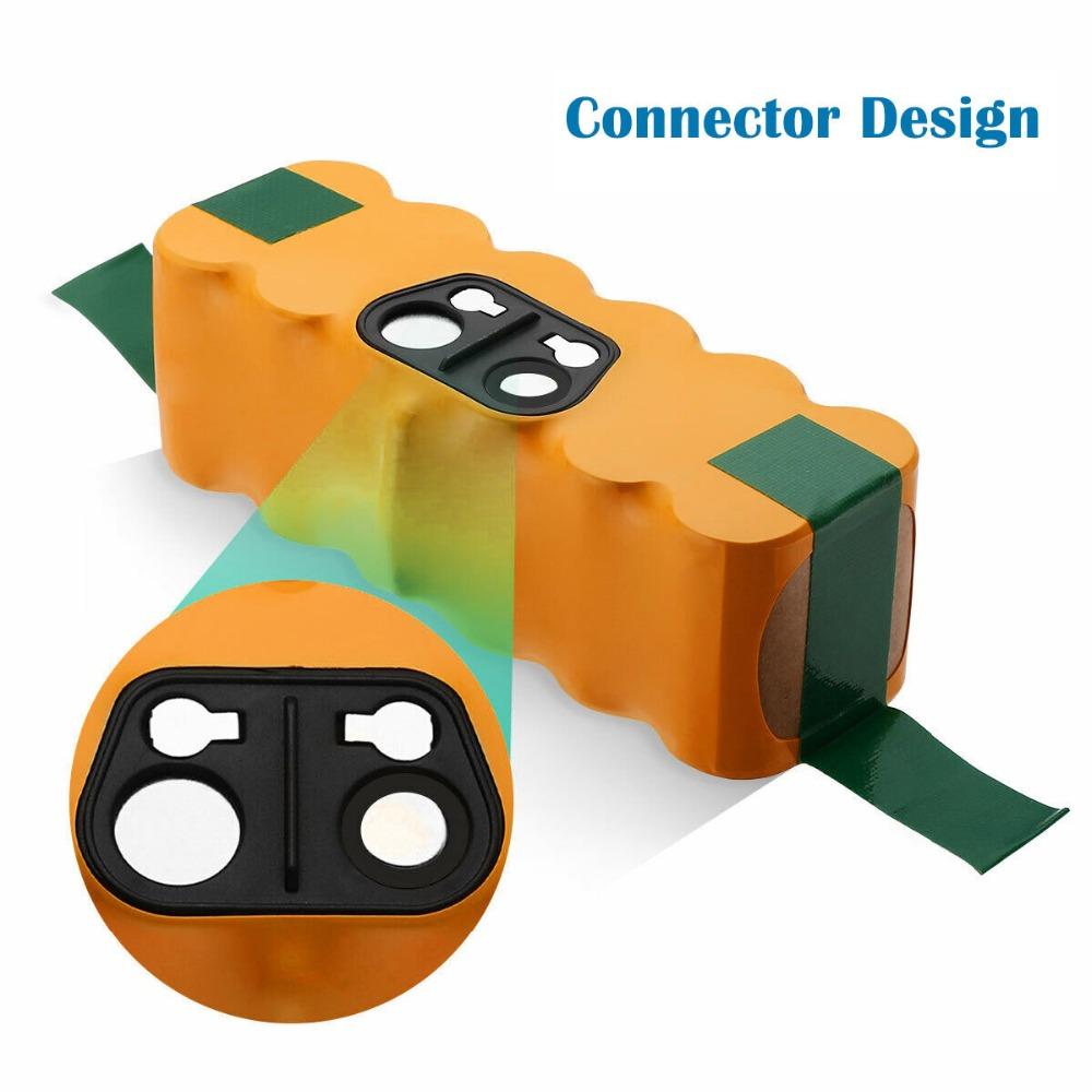 6800mAh Akku Für iRobot Roomba 500 600 700 800 900 580 620 770 780 Dòng pin Ni-MH/ Li-ion 536 555 560 580 Màu pin: 1 Picec NI-MH 5.0Ah