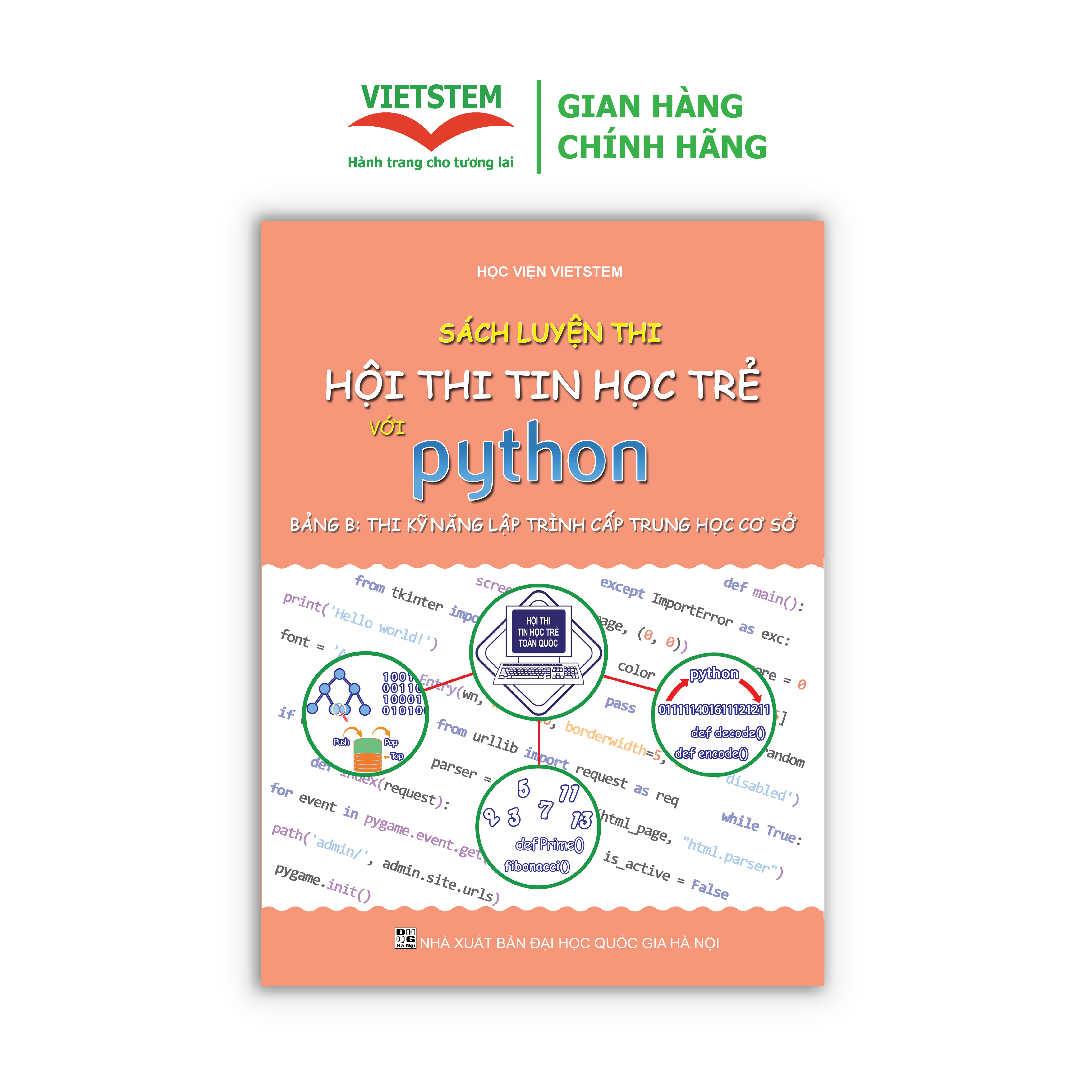 Hình ảnh Sách Luyện Thi Tin Học Trẻ Với Python (Bảng B: Thi Kỹ Năng Lập Trình Cấp Trung Học Cơ Sở)