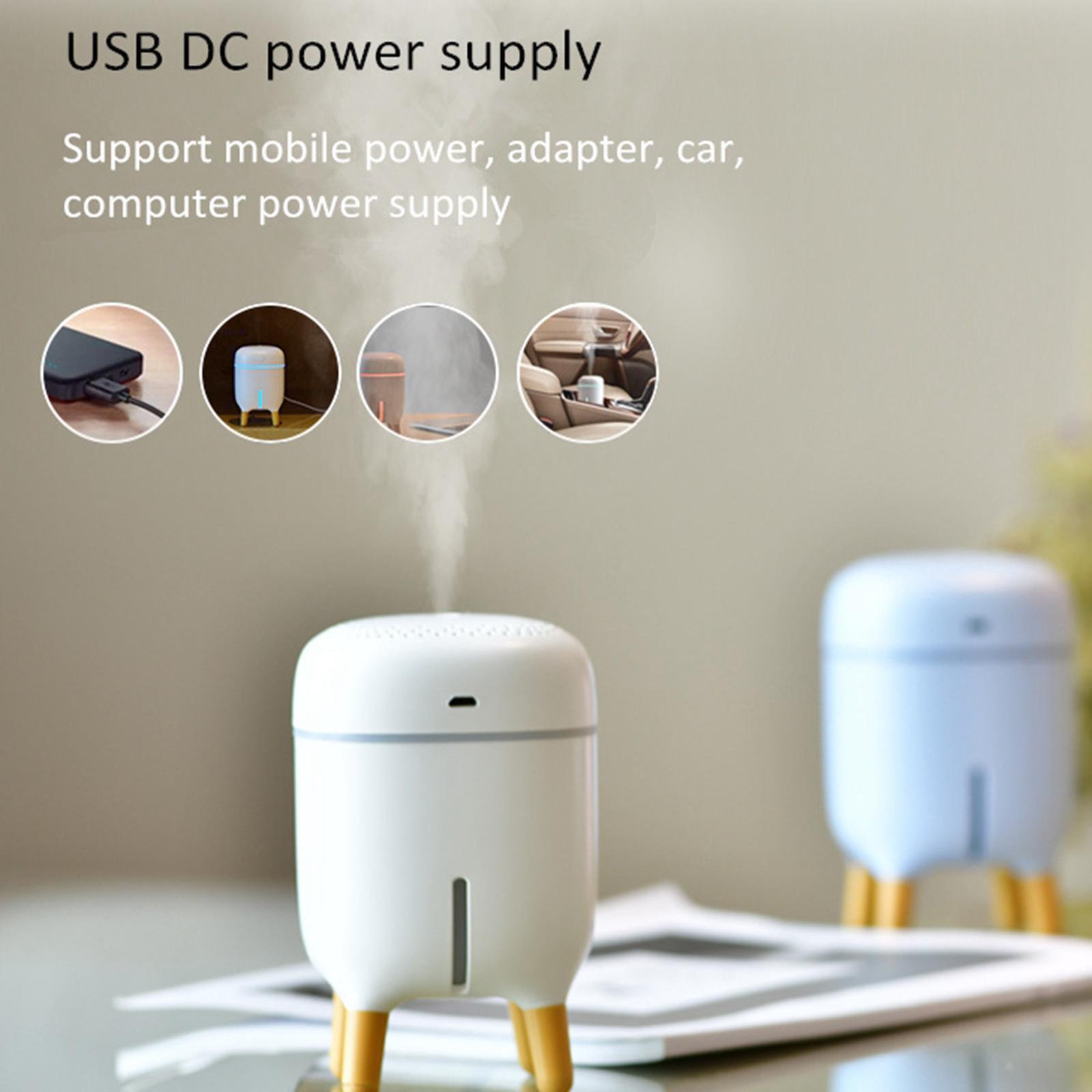 Portable Air Humidifier USB Mini Aromatherapy Diffuser for Home Office White