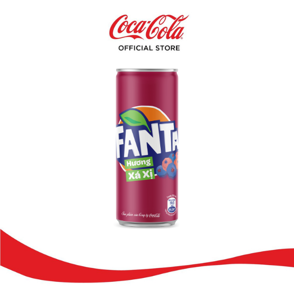 Thùng 24 Lon Nước Ngọt Giải Khát Có Gas Fanta Xá Xị 320ml/Lon Sale 4.4 Coca-Cola Official Store