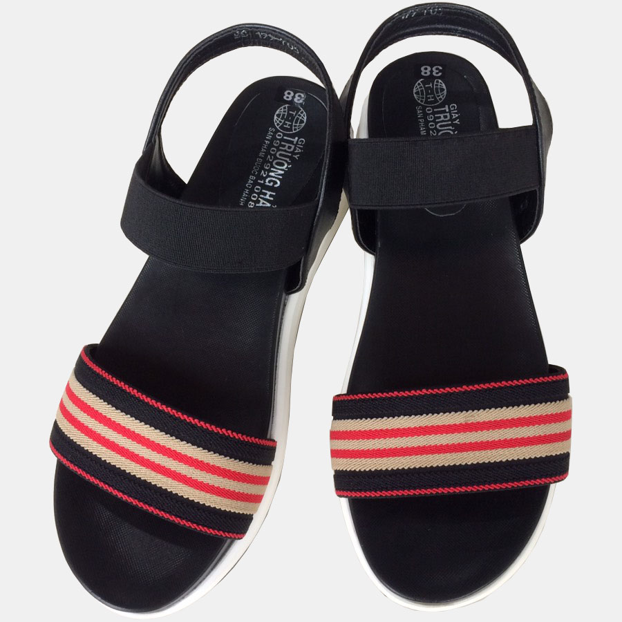 Giày sandal nữ Trường Hải đế PU siêu nhẹ quai dù  đế bằng cao 5cm dễ dàng di chuyền SDN7902