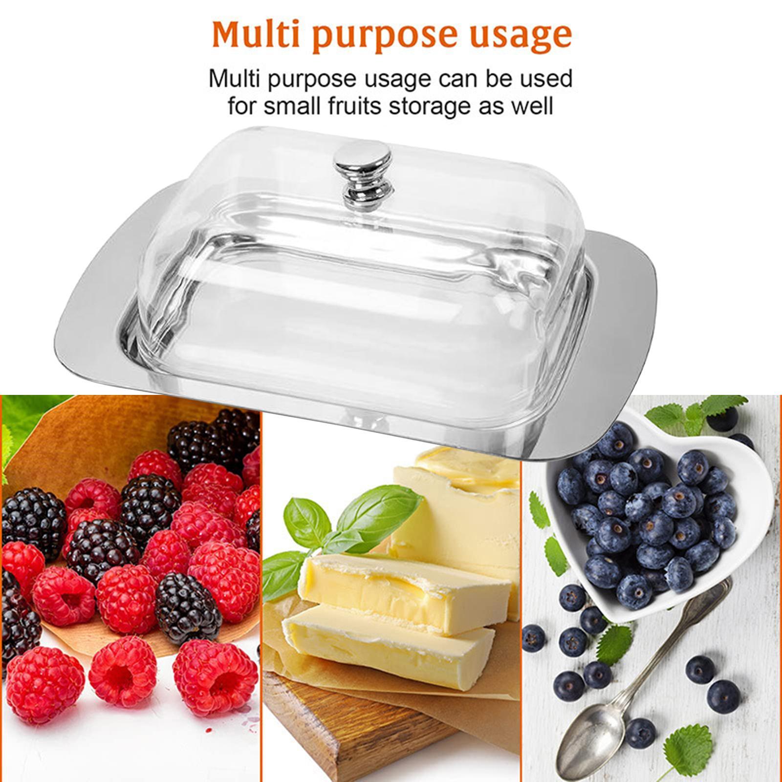 Butter Dish with Lid Butter Storage Box for Fridge Kitchen Countertop Baking