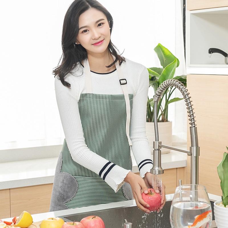 Tạp dề thông minh chống thấm có chỗ lau tay
