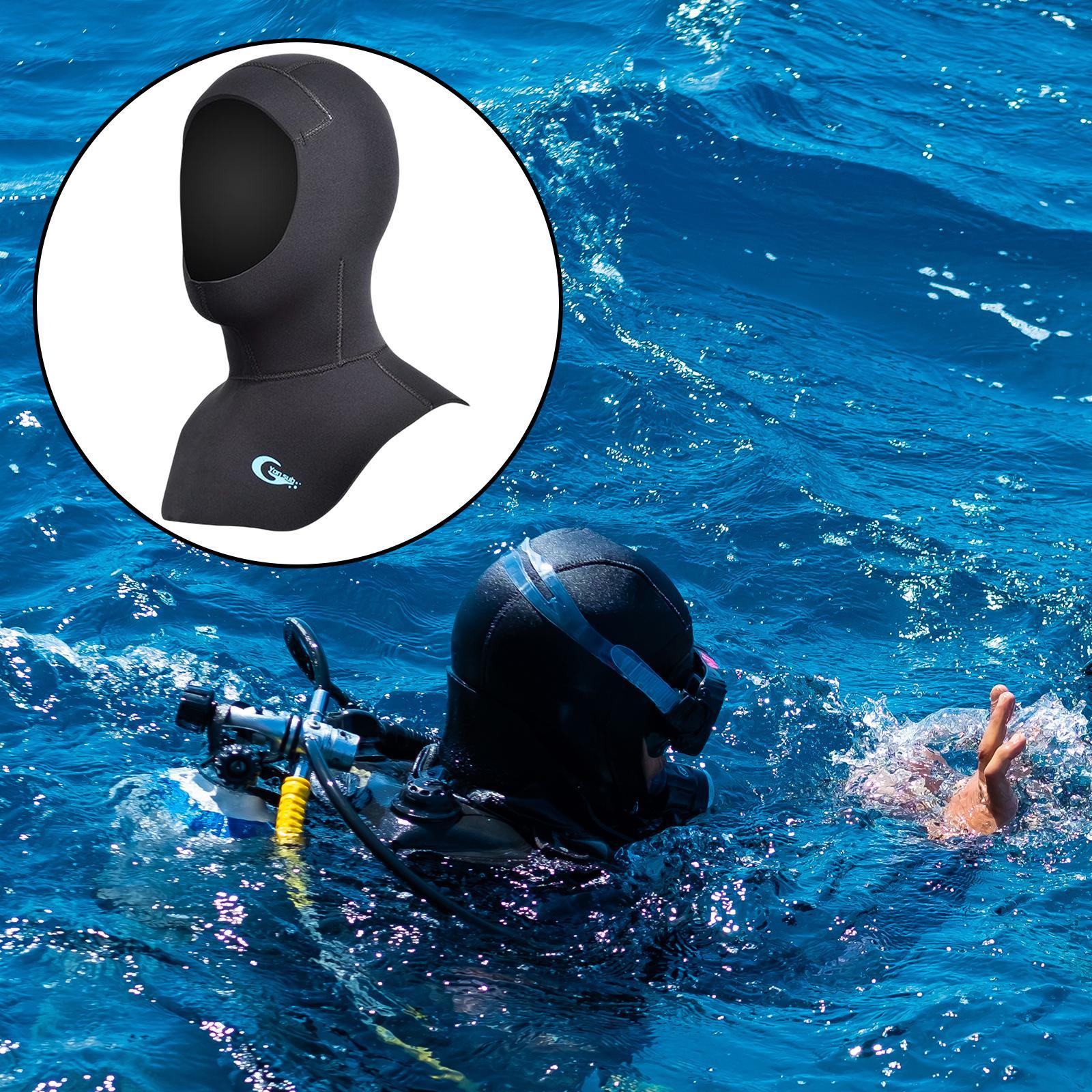 Diving Hood 5MM Neoprene Wetsuit Dive Hood for Men Women Dive Cap Surfing Thermal Hood for Water Sports