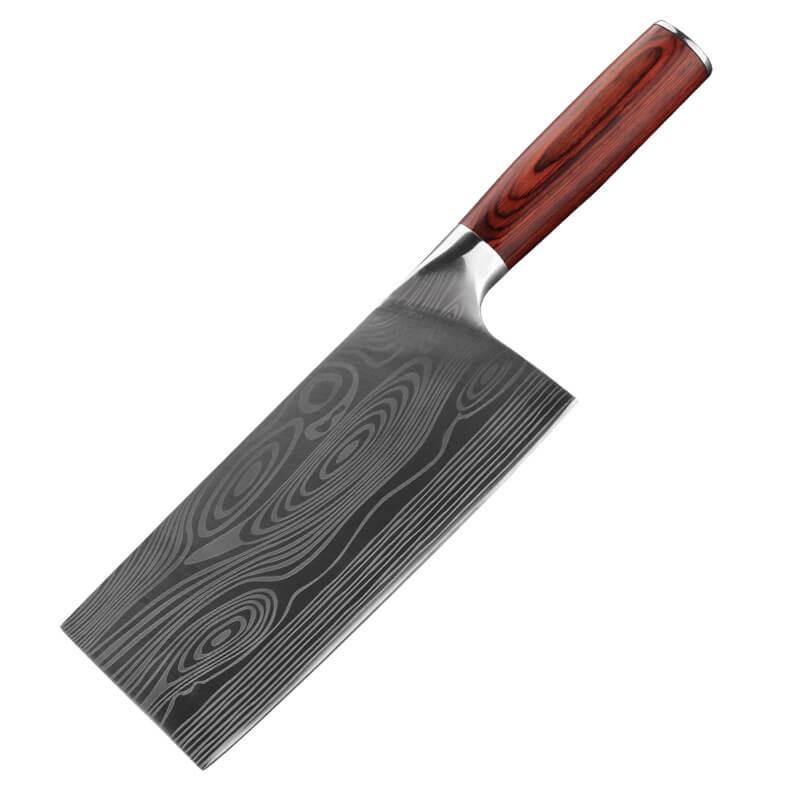 DAO - DAO BẾP NHẬT BẢN USUBA THÉP DAMASCUS MÃ B1DT117 nt topcomshop vn