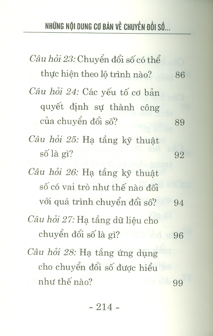 Những nội dung cơ bản về chuyển đổi số - Hỏi và đáp (bản in 2025)