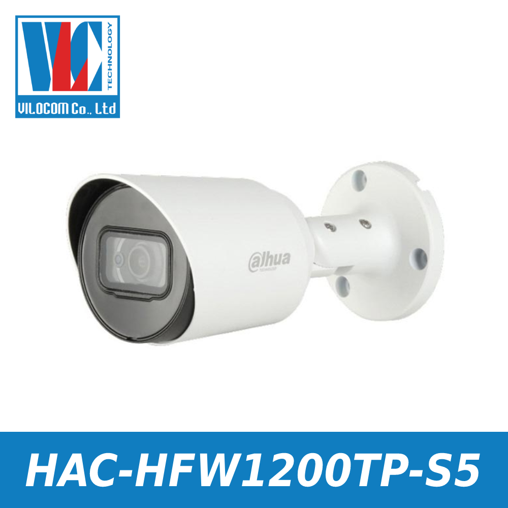 Camera HDCVI 2MP DAHUA DH-HAC-HFW1200TP-S5 Có Mic - Hàng Chính Hãng