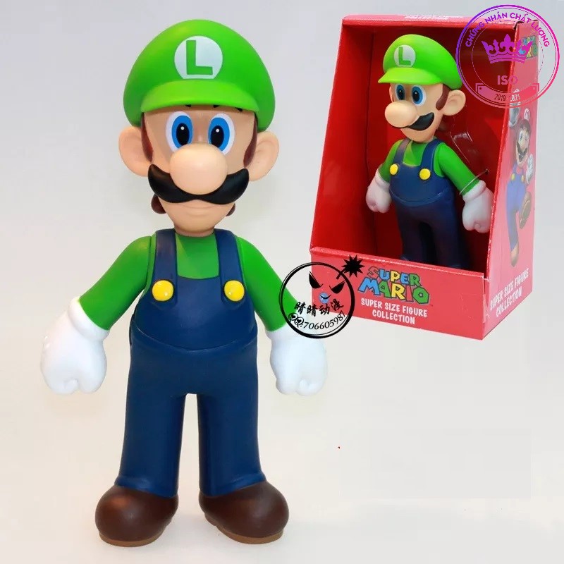 Mô hình super mario Nitendo Luigi Nấm xanh lá 1765 D2 4