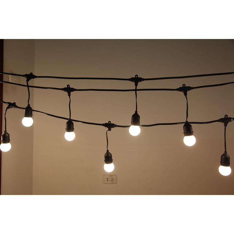 Combo 5 bóng đèn led búp chanh sáng vàng ấm trang trí trong nhà ngoài trời