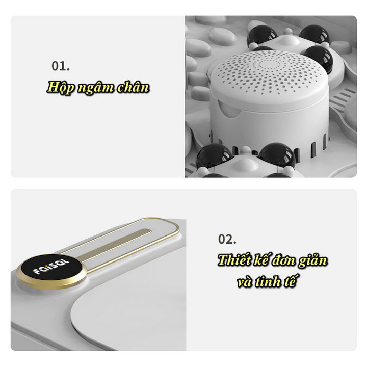 Bồn massage chân gấp gọn FAISQI tự động sưởi ấm - Home and Garden