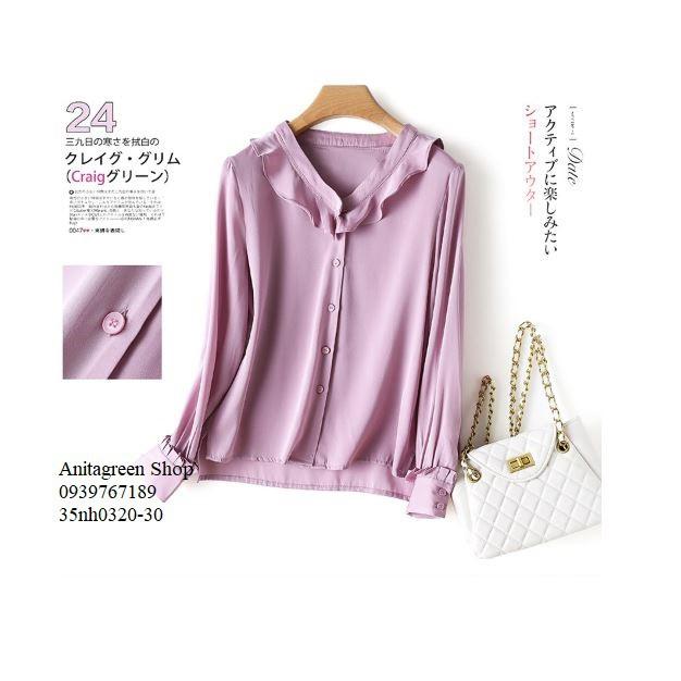 35nh0320- ÁO SƠ MI VIỀN BÈO THANH LỊCH s-6xl