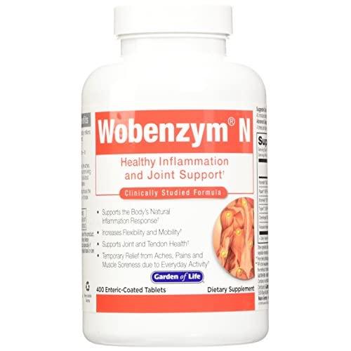 Thực phẩm chức năng Wobenzym N bổ sung enzym cho cơ thể giúp giảm đau tạm thời, giảm đau và đau nhức cơ do hoạt động hàng ngày, hỗ trợ phản ứng viêm tự nhiên của cơ thể - 400 viên