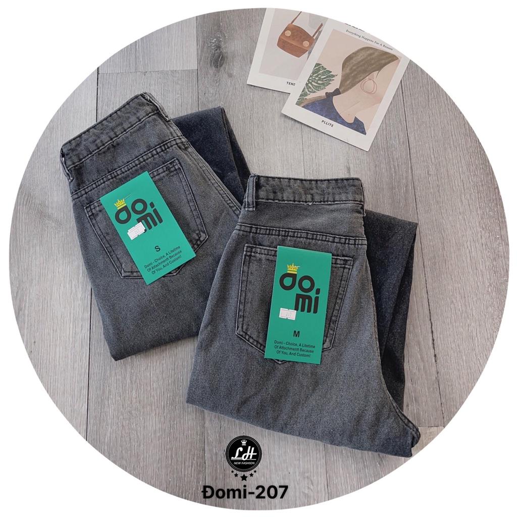 Quần bò baggy xám loang rách gối xả lai siêu cá tính Lê Huy Fashion MS 264