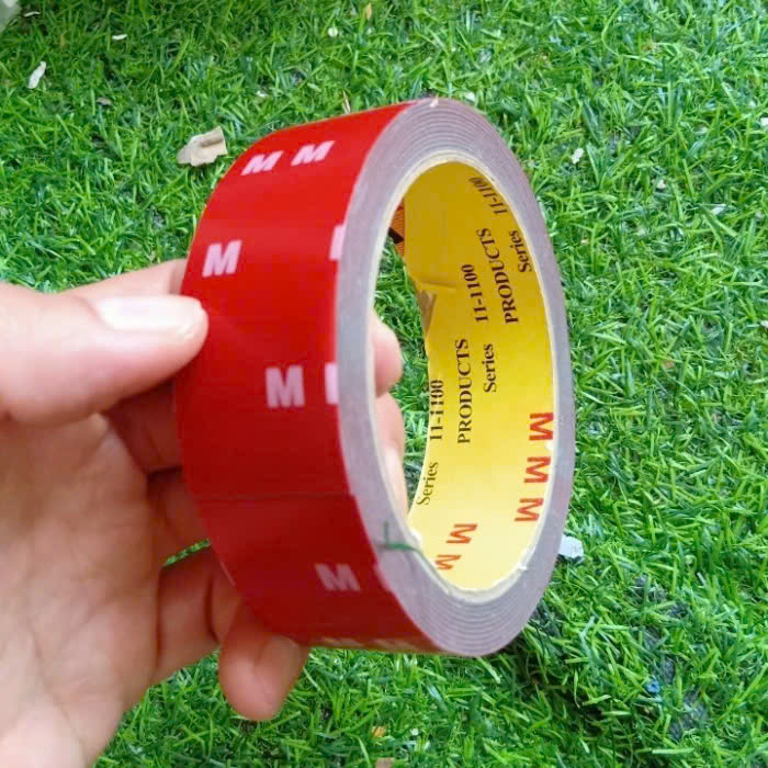 20mm x 3m Băng keo 2 mặt cường lực siêu dính màu xám dài 1cmx3m - nhiều kích thước, dán logo, đồ chơi xe, dán được nhiều bề mặt như nhựa, thủy tinh