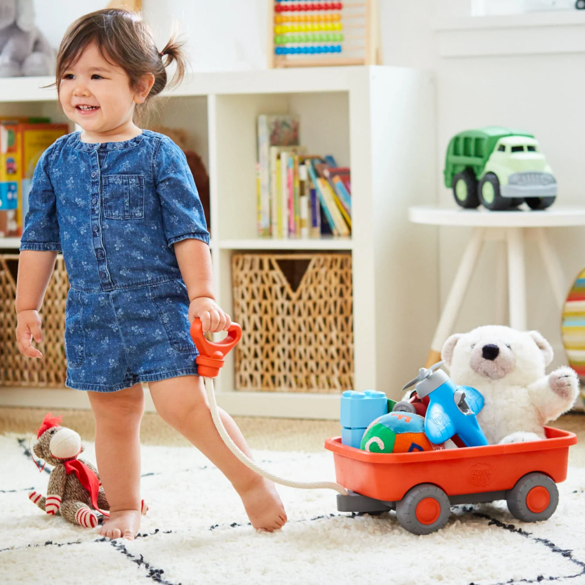 Đồ Chơi Xe Kéo Hàng Green Toys Cho Bé Từ 18 Tháng