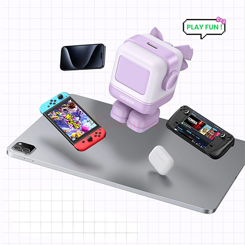 Cốc sạc Ugreen Uno RG GaN 1C Robot Fast Charger 30W CD359 - Hàng chính hãng