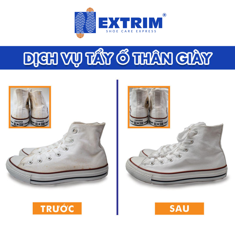 HCM E-voucher - GIẢM 50K tất cả dịch vụ Chăm sóc giày tại EXTRIM SHOE CARE & MORE