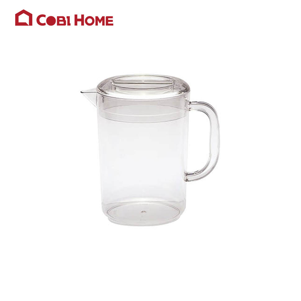 bình đựng nước nhựa màu trăng trong suốt cao cấp có nắp, nhiều size