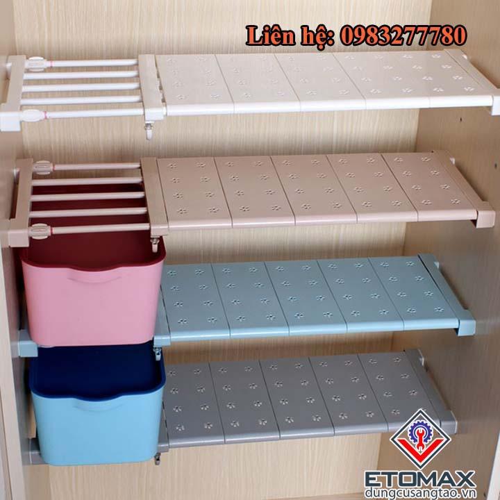 Kệ đa năng chia ngăn thông minh không cần khoan, bắt vít,chịu lực >>100kg.