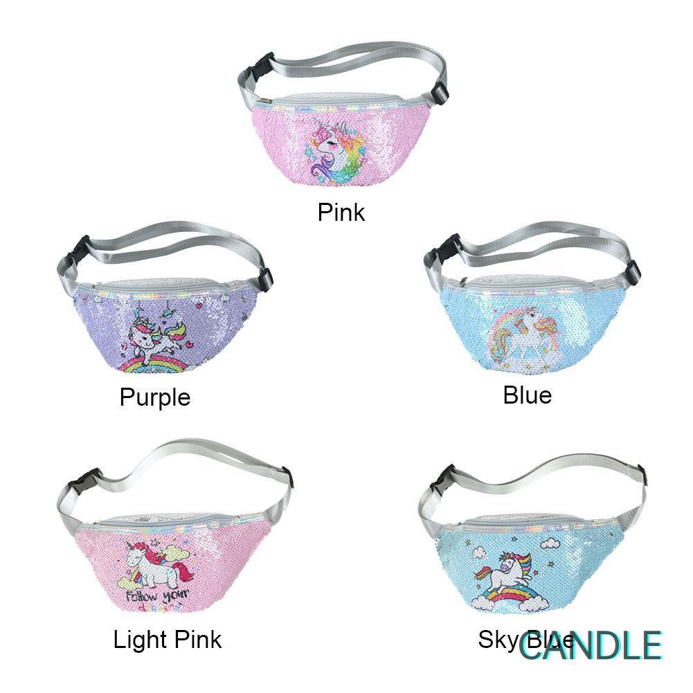 Túi Đeo Chéo Hình Ngựa Pony Đính Kim Sa Lấp Lánh Cho Bé Gái