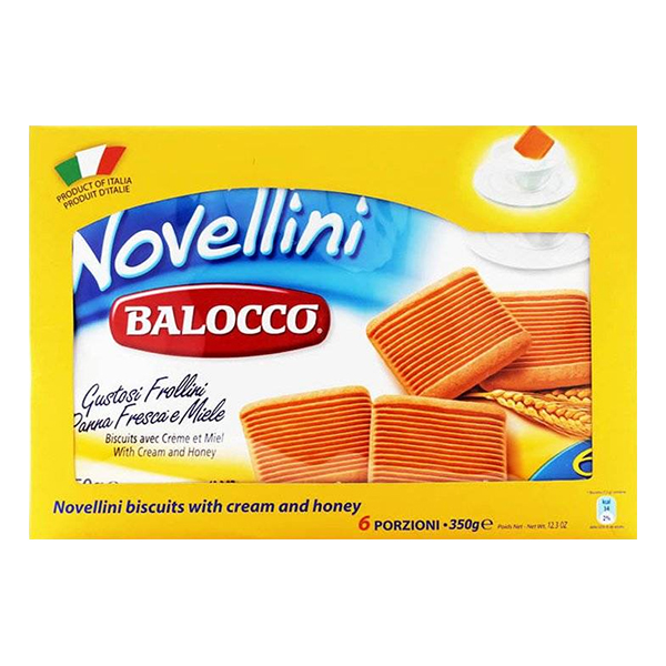 Thùng 10 Hộp Bánh Quy Bơ Balocco Novellini 350g