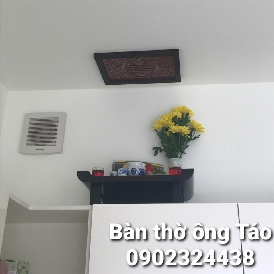 Mẫu bàn thờ ông Táo đẹp treo tường hoặc để trên nóc tủ bếp cho nhà mới, cần lắp khi cúng cuối năm